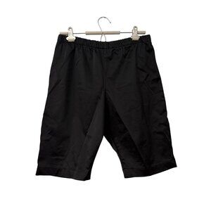 Anarkh Black Silk Satin Minimal Modern Pull On Shorts Womens Size Large